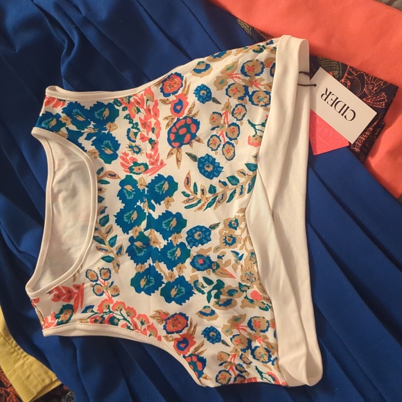 Floral crop top CIDER M/L - Picture 1 of 4